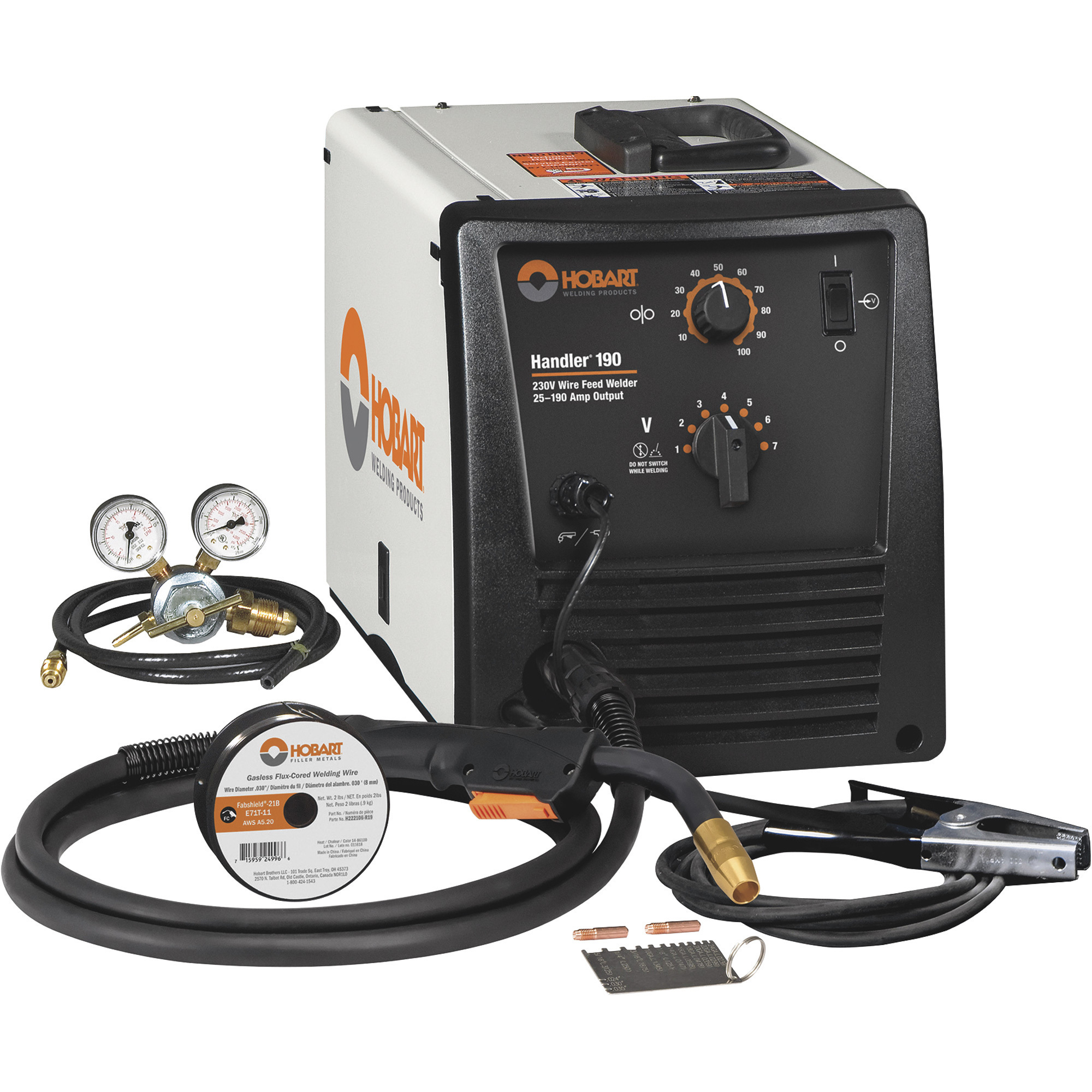 Hobart Handler 190, 230V, 190 Amp MIG Welder, Flux Core Welder, Model# 500554